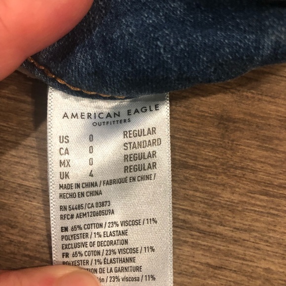 American Eagle Super Stretch Jegging. Women/Teen Size 0 Regular - Picture 5 of 5
